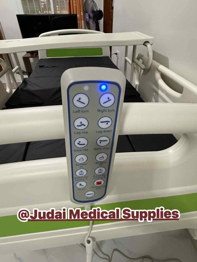 Nursing Bed (Category: Medical Supplies & Tools) located in Quezon City. Submitted by judaimedonlineshop23 (Listing ID 1393996106, Image 2). Description: Multifunctional bed Electric Nursing Bed Five function High quality Brandnew Available Onhand We Ship Nationwide ✈️ Same day Delivery thru lalamove🚚 DM us for inquiries/orders.