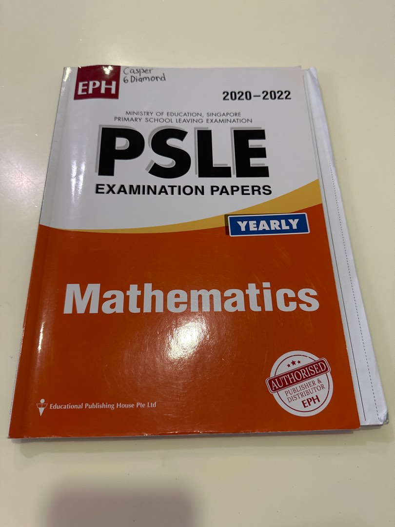2022psle Math Paper Circle PSLE Mathematics Examination Papers 2020-2022, Hobbies & Toys, Books ...