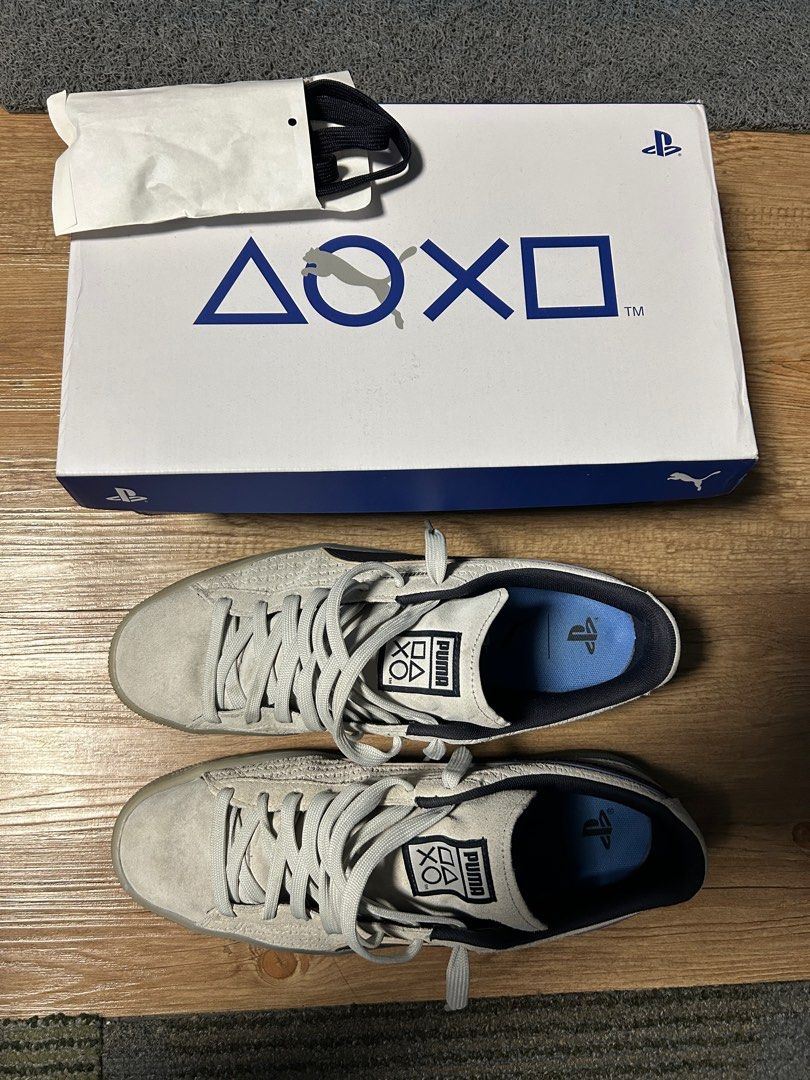 Puma Suede Playstation US 11.5 M (Category: Sneakers) located in Cavite. Submitted by ercm06 (Listing ID 1393822130, Image 2). Description: Limited Edition Puma Playstation Suede US11.5M With box and extra shoelaces Condition: 8-9/10.