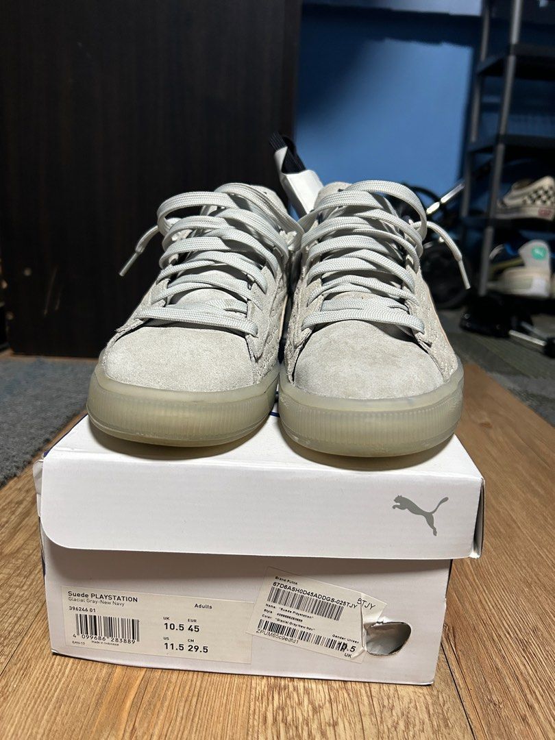 Puma Suede Playstation US 11.5 M (Category: Sneakers) located in Cavite. Submitted by ercm06 (Listing ID 1393822130, Image 3). Description: Limited Edition Puma Playstation Suede US11.5M With box and extra shoelaces Condition: 8-9/10.