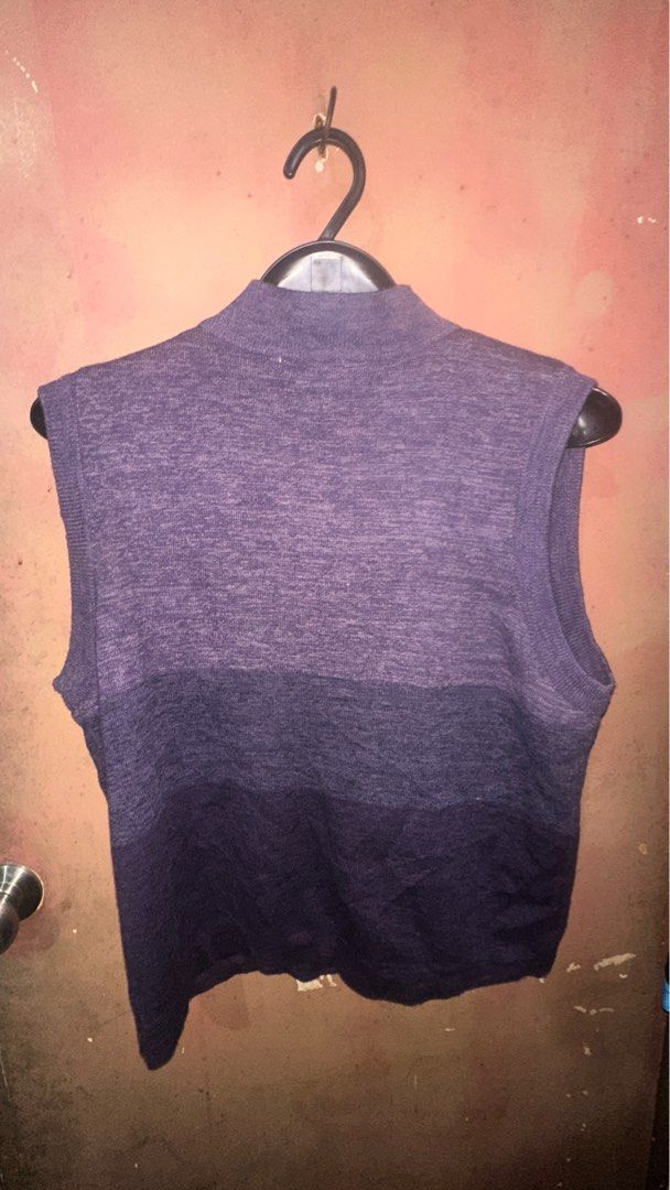 Purple Vest (Category: Coats, Jackets and Outerwear) located in Manila. Submitted by omenagi (Listing ID 1393992526, Image 2). Description: LL on tag but fits medium well.