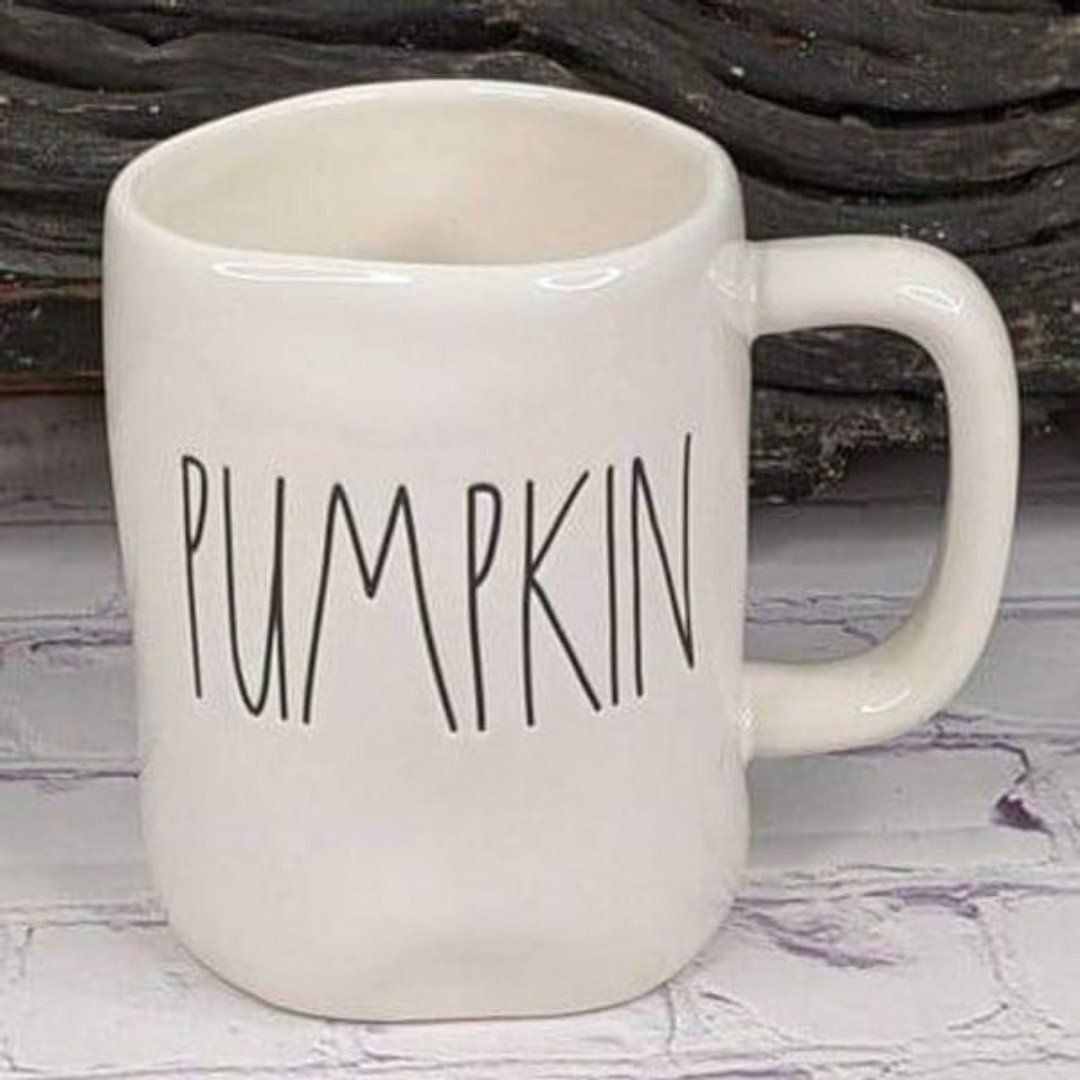 Rae Dunn PUMPKIN mug (Category: Coffee & Tea Tableware) located in Marikina City. Submitted by pborj (Listing ID 1393879555, Image 1). Description: perfect this pumpkin season.