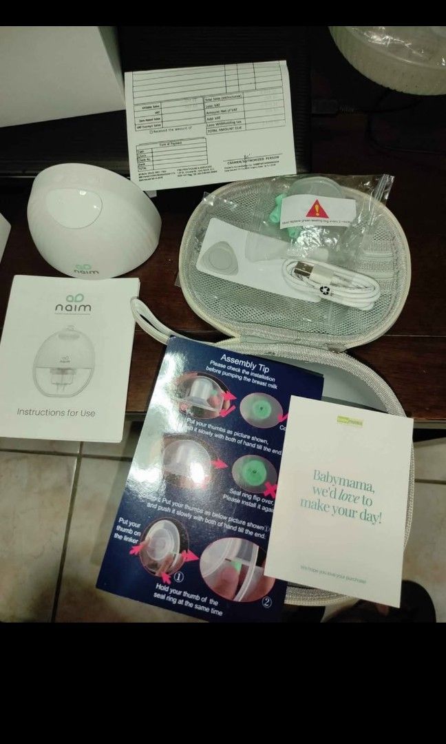 Naim Rechargeable Breast Pump (Category: Breastfeeding & Bottle Feeding) located in San Juan City. Submitted by kit_store (Listing ID 1393853316, Image 3). Description: Pumpparumppumppump, get mo na to! Astig to magpump sa sobrang lakas ng kapit. Twice lang nagamit. Bagong bago pa. La ba kasing time magpump at nagformula na..