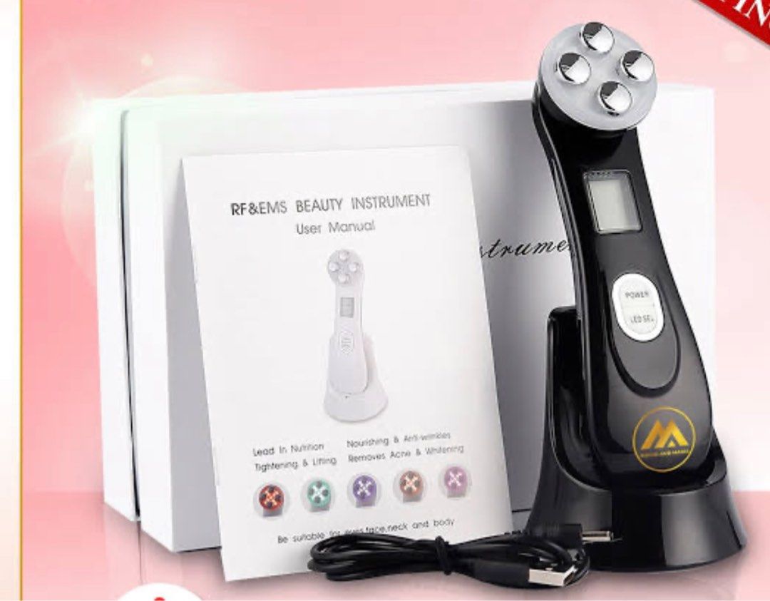 RF EMS Device - Original Mario & Maria (Category: Face Care) located in Paranaque City. Submitted by luvintagecloset (Listing ID 1393829246, Image 2). Description: Preloved Original Mario and Maria RF Device Bought this last year Original price 1,800 Complete charger and can give extra cable No Box Is it effective: Effective basta consistent and nasa tama ang pag gamit. .