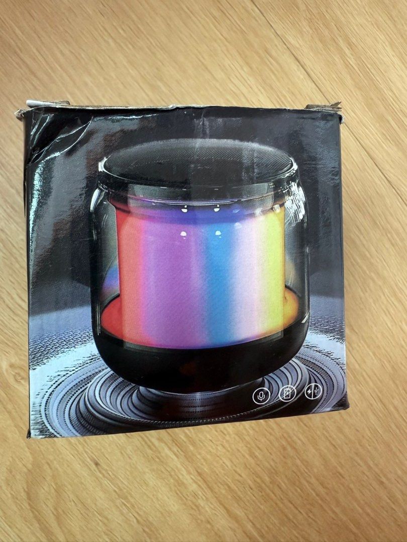 RGB LED Circular Bluetooth Speaker Rechargeable  5W Power63825887344002113