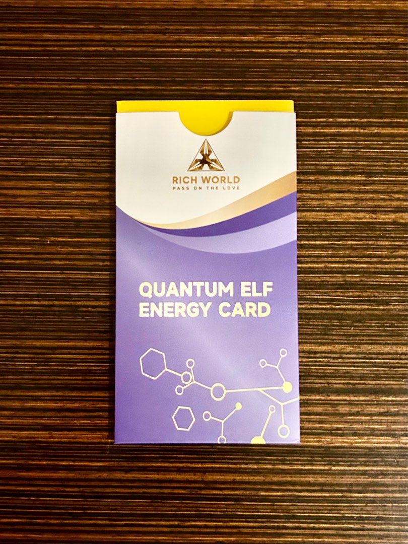 Rich World Quantum Elf Energy Card, Health & Nutrition, Braces