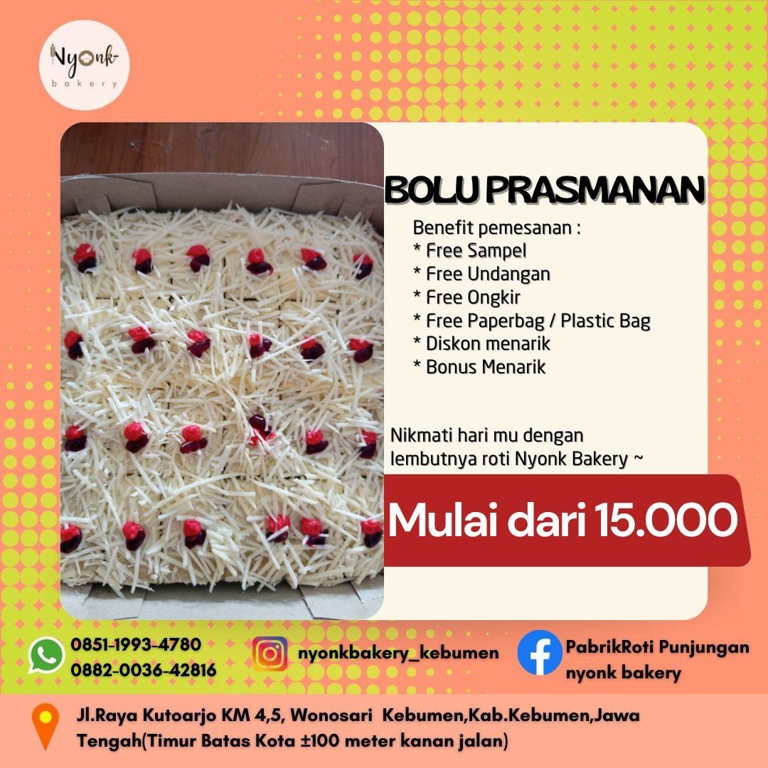 ROTI HANTARAN KEBUMEN, CAKE MESES KEJU, CHIFFON PANDAN MESES, KRUMPUL ...