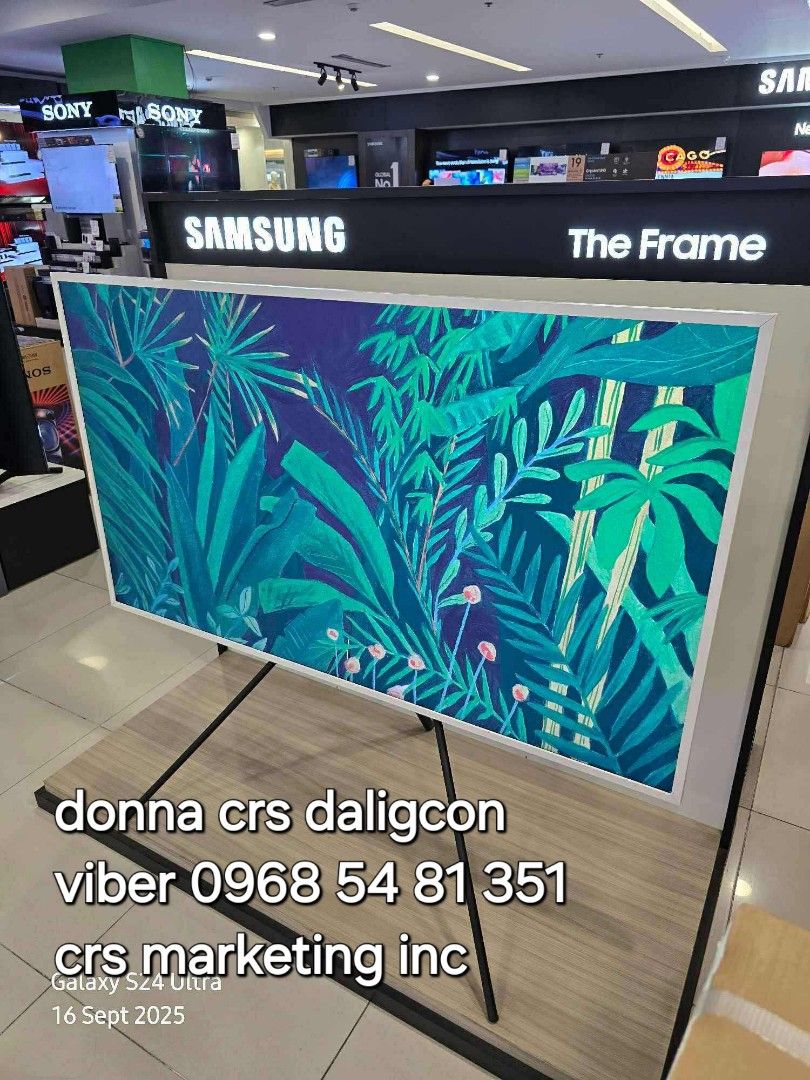 Samsung the frame (Category: TV) located in Manila. Submitted by donnasagao03665 (Listing ID 1393956796, Image 2). Description: 💙 SAMSUNG THE FRAME TV 2025 MODEL 43LS03F 55LS03F 65LS03F / SAMSUNG SERIF 💙 FRAME 2025 MODEL QA43LS03F - 42,600 QA55LS03F - 56,200 QA65LS03F - 69,900 SERIF 2024 MODEL QA43LS01D - 42,500 ( limited stocks ) QA55LS01D - 55,800 ( limited stocks ) PRICE MAY CHANGE WITHOUT PRIOR NOTICE BRANDNEW AND SEALED 1 YR WARRANTY PARTS