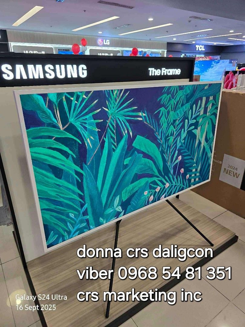 Samsung the frame (Category: TV) located in Manila. Submitted by donnasagao03665 (Listing ID 1393956796, Image 3). Description: 💙 SAMSUNG THE FRAME TV 2025 MODEL 43LS03F 55LS03F 65LS03F / SAMSUNG SERIF 💙 FRAME 2025 MODEL QA43LS03F - 42,600 QA55LS03F - 56,200 QA65LS03F - 69,900 SERIF 2024 MODEL QA43LS01D - 42,500 ( limited stocks ) QA55LS01D - 55,800 ( limited stocks ) PRICE MAY CHANGE WITHOUT PRIOR NOTICE BRANDNEW AND SEALED 1 YR WARRANTY PARTS