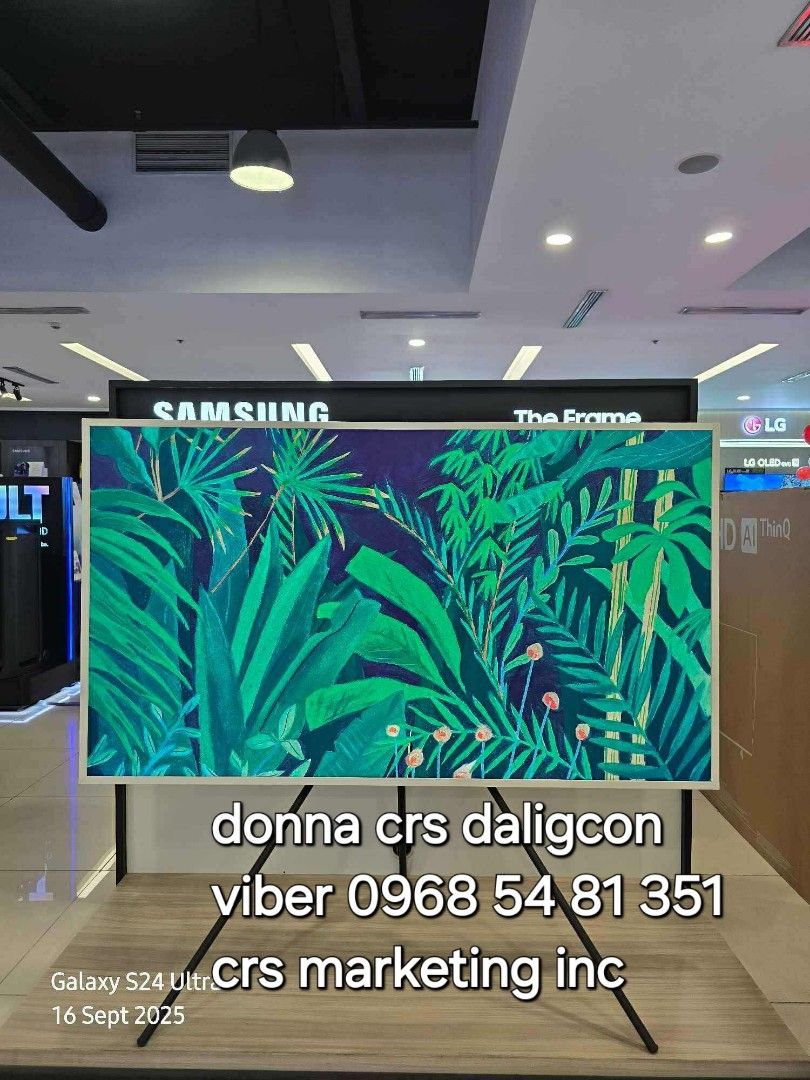 Samsung the frame (Category: TV) located in Manila. Submitted by donnasagao03665 (Listing ID 1393956796, Image 1). Description: 💙 SAMSUNG THE FRAME TV 2025 MODEL 43LS03F 55LS03F 65LS03F / SAMSUNG SERIF 💙 FRAME 2025 MODEL QA43LS03F - 42,600 QA55LS03F - 56,200 QA65LS03F - 69,900 SERIF 2024 MODEL QA43LS01D - 42,500 ( limited stocks ) QA55LS01D - 55,800 ( limited stocks ) PRICE MAY CHANGE WITHOUT PRIOR NOTICE BRANDNEW AND SEALED 1 YR WARRANTY PARTS
