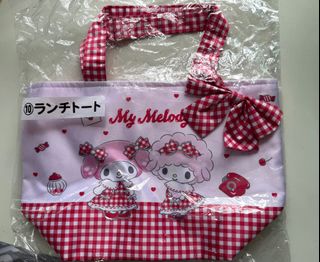 Sanrio  My Melody  一番賞 紅色格仔手挽袋小食袋64243208113922110