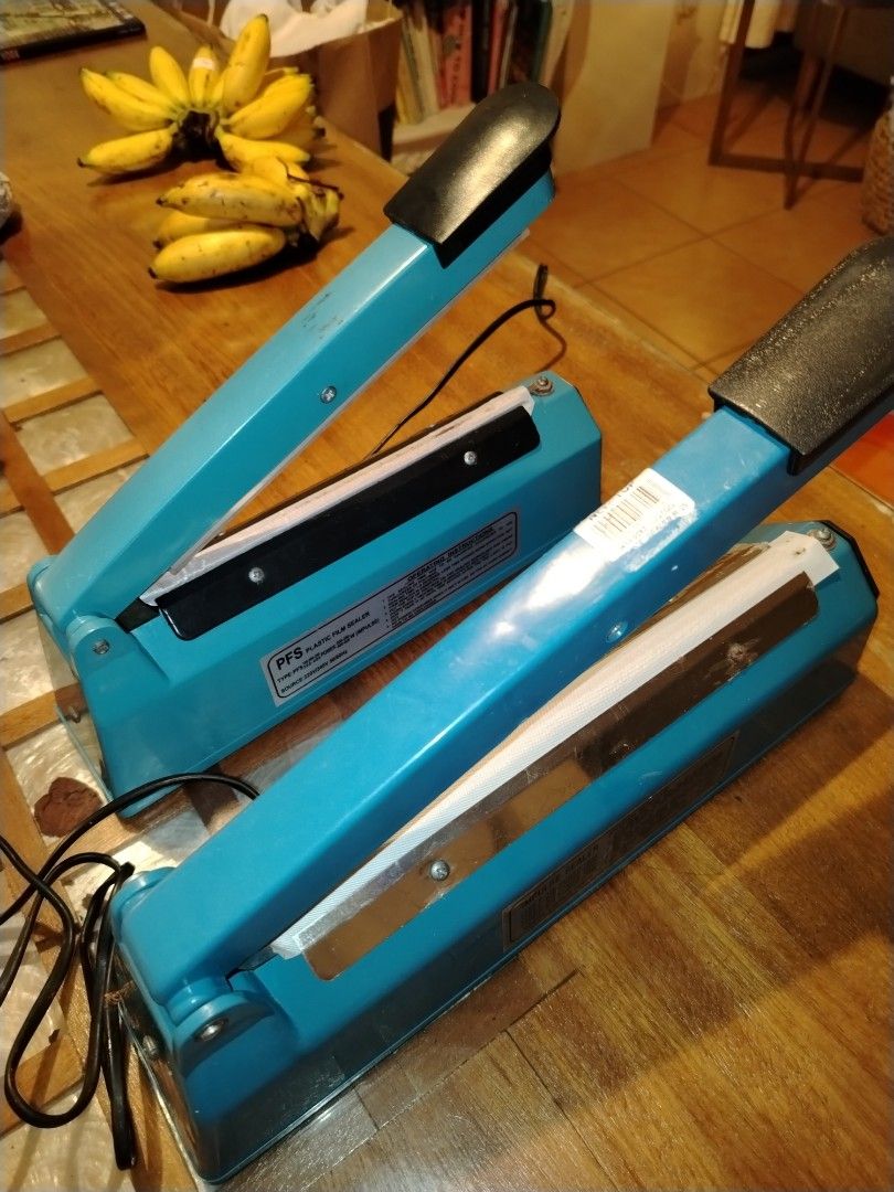 Sealer Machine (Category: Electrical, Adaptors & Sockets) located in Calamba. Submitted by xoxodebra (Listing ID 1393888373, Image 2). Description: Preloved Sealer for Sale! 2 pcs available, one is smaller. Both are working perfectly fine. 300 each. If buying both sealer, 500 pesos only! MOP: Gcash MOD: JnT or LBC or you can book your own courier service. Also available for meet up but in SM Calamba only + minimal handling fee. Notes: - Shipping 