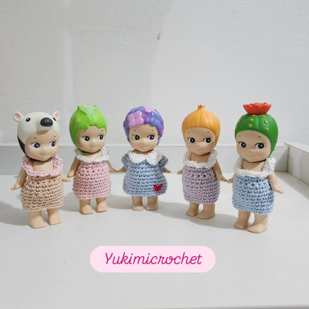 Sonny Angel Crochet Outfits (Category: Babies & Kids Fashion) located in Cebu City. Submitted by jingkybalt03584 (Listing ID 1393923629, Image 1). Description: Available made to order sonny angel dress, you can choose your prefrred color just DM me to order. selling sonny angel clothes only figure not include. .