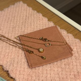 施華洛世奇玫瑰金水晶頸鏈64206601936513110