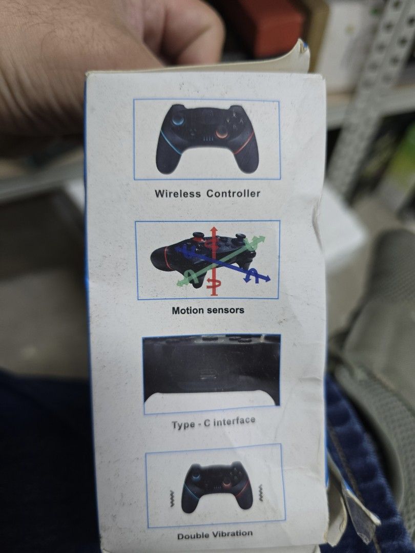 Wireless Controller for Switch (Category: Controllers) located in Singapore. Submitted by leoccl86 (Listing ID 1393850581, Image 2). Description: - New wireless controller for Nintendo Switch - Comes in original packaging - Easy to connect and use - Perfect for gaming at home or on the go - Great gift for Switch gamers!.