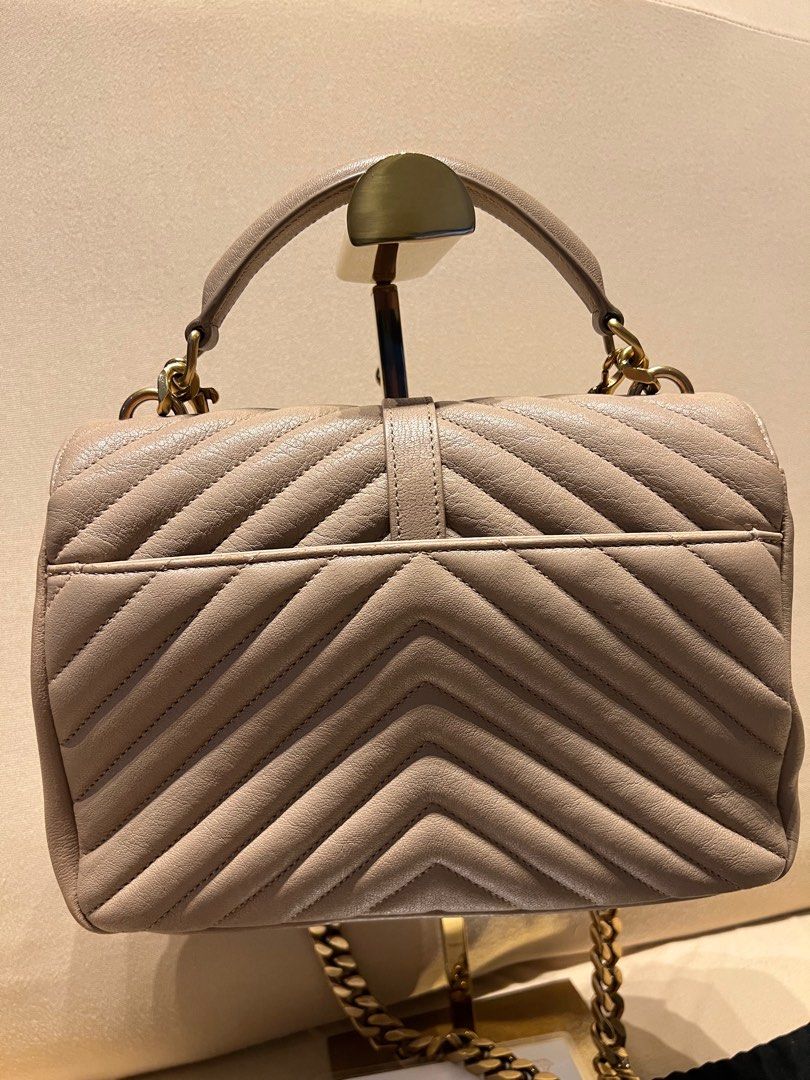 YSL College Medium Two-Way Bag Beige (Category: Luxury Bags & Wallets) located in Bacoor. Submitted by majezticos (Listing ID 1393975896, Image 3). Description: .