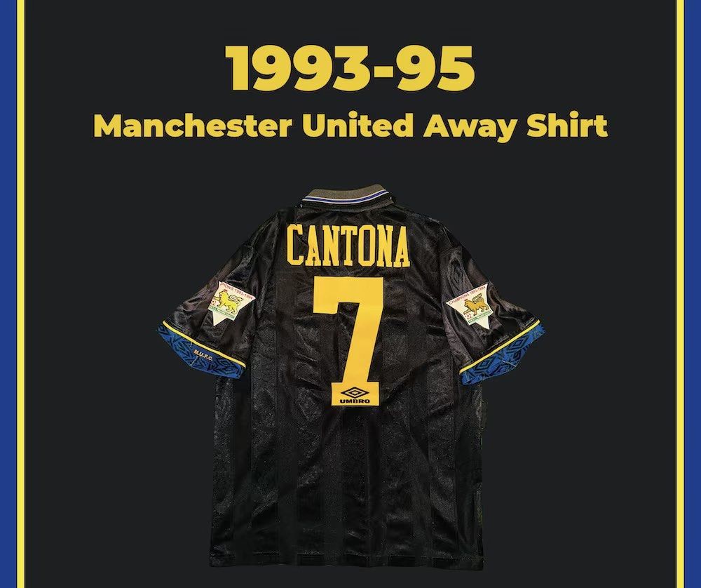 ユナイテッド1993/95 away UMBRO カントナ 襟付き ユニフォーム 【公式