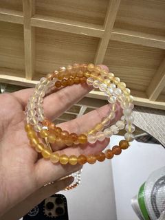 多圈天然彩兔毛水晶手串64246533182211110