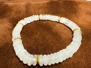 天然白色算盤珠手串 64242862560130110