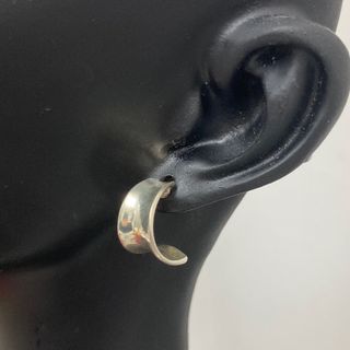 香港二手金銀店搜回 c型漸變寬邊純銀925耳環64241448655233110