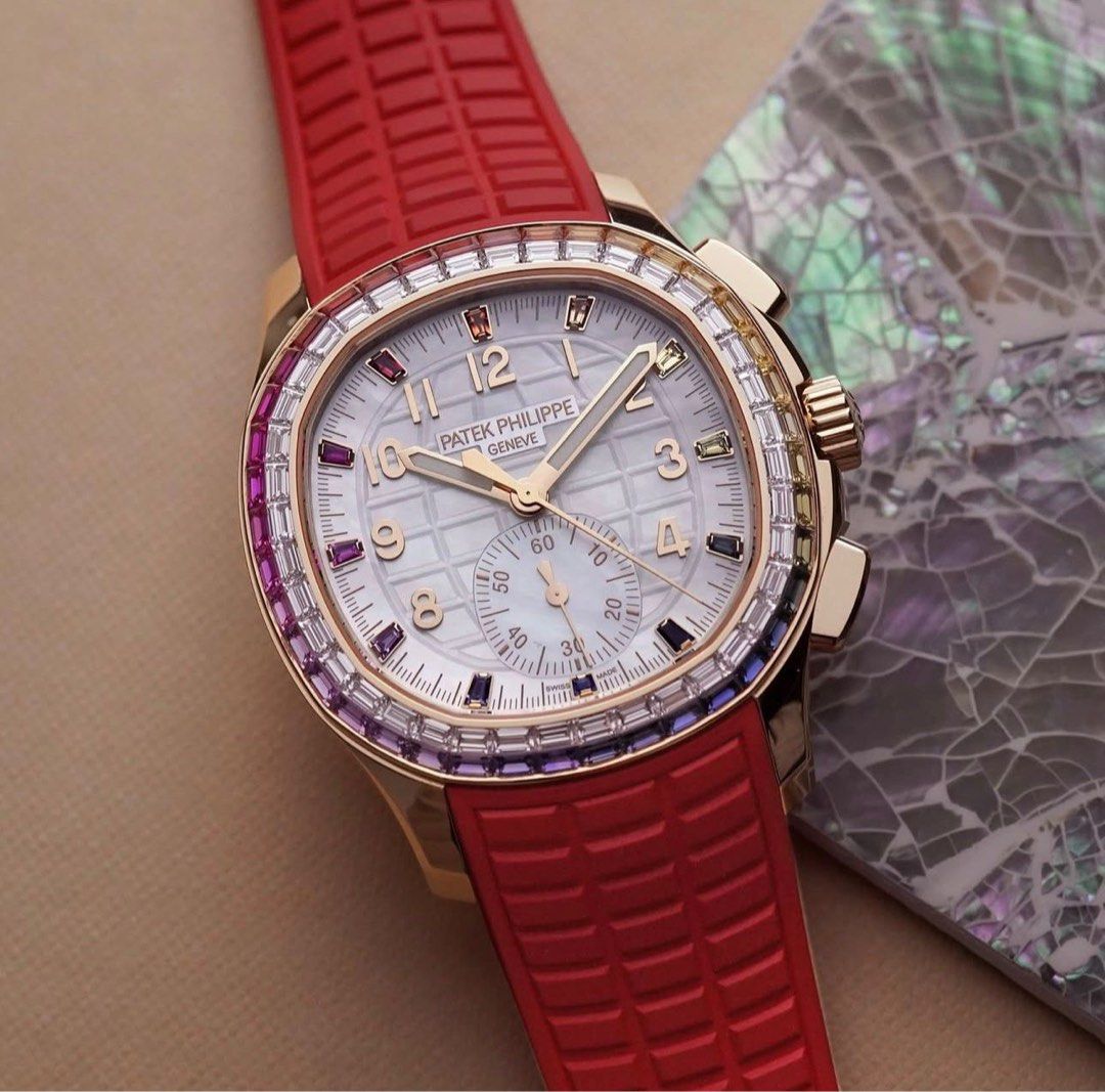🔍 JUST BUYING Patek Philippe Aquanaut Luce Rainbow Chronograph “White Dial” 7968/300R, 7968, 7968R-300R ⌚ (Category: Watches) located in Singapore. Submitted by skswatches90 (Listing ID 1394163990, Image 1). Description: 🔍 JUST BUYING Patek Philippe Aquanaut Luce Rainbow Chronograph “White Dial” 7968/300R, 7968, 7968R-300R ⌚ 💰 We pay premium prices for your Patek Philippe Aquanaut Luce. 👌 Rose Gold Material, DIAL COLOUR (White), NEW or USED, 