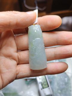 天然緬甸翡翠A貨竹節吊墜64224420396161110