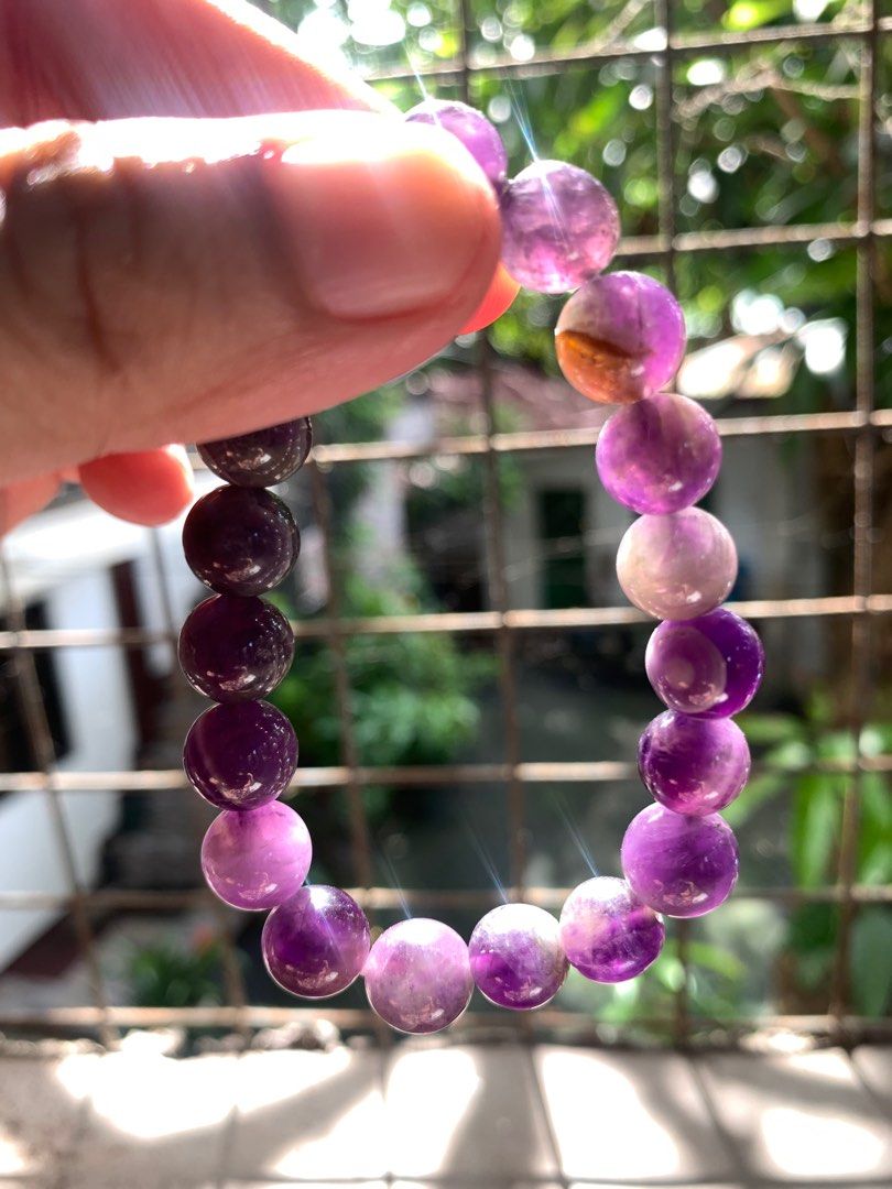 Amethyst crystal 10mm, amethyst crystal bracelet (Category: Bracelets) located in Binangonan. Submitted by Love_Jen (Listing ID 1394161111, Image 1). Description: Natural stone Amethyst crystal size available 10mm-650 6mm-230.