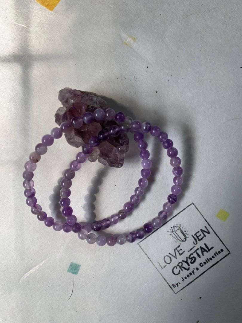 Amethyst crystal 10mm, amethyst crystal bracelet (Category: Bracelets) located in Binangonan. Submitted by Love_Jen (Listing ID 1394161111, Image 2). Description: Natural stone Amethyst crystal size available 10mm-650 6mm-230.