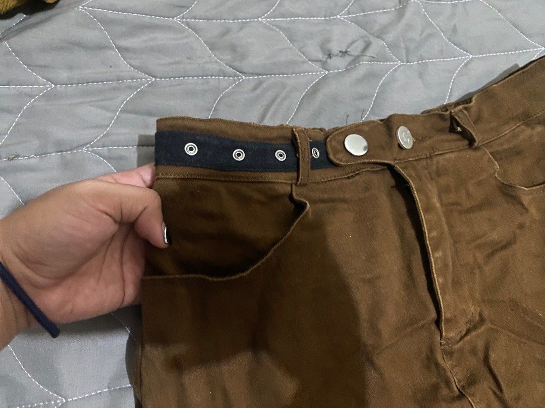 brown mini skort soft denim (Category: Skirts) located in Los Banos. Submitted by oddklay (Listing ID 1394041022, Image 2). Description: size 25-28.