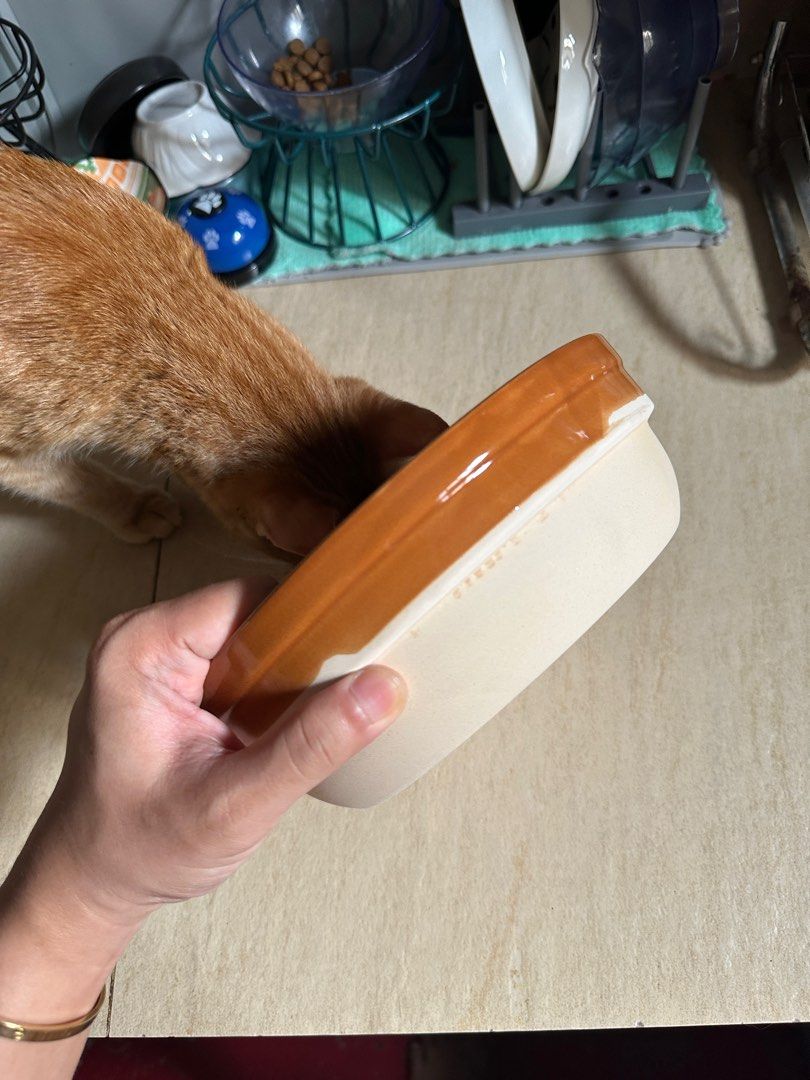 Ceramic bowl 9 inch (Category: Other Kitchenware & Tableware) located in Makati City. Submitted by tonchiee (Listing ID 1394093084, Image 3). Description: 3 pcs ceramic 9inch bowl RFS: Seller sent wrong size, supposedly going to use as a cat bowl for my fur babies but it was too big Loc: Makati & BGC Buyer will shoulder SF..