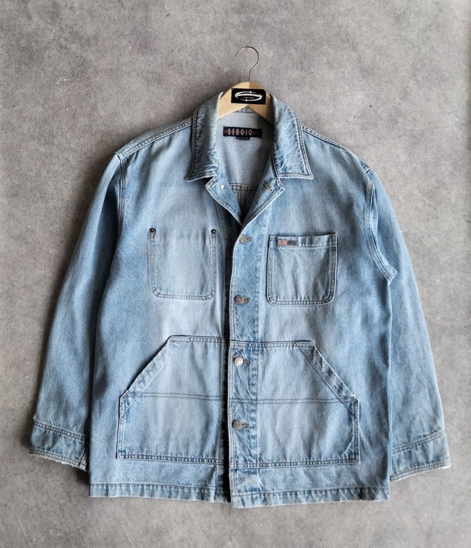 Distressed denim jacket Sergio Valente Vintage denim jacket