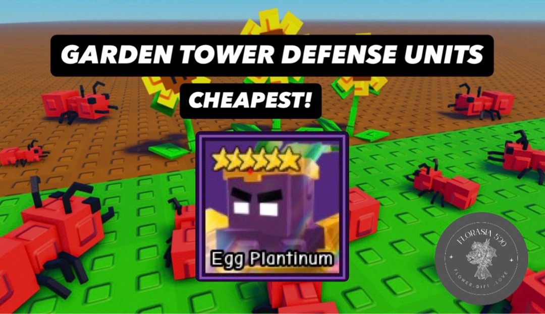 Garden Tower Defense Roblox- Egg Plantinum, Video Gaming, Gaming ...