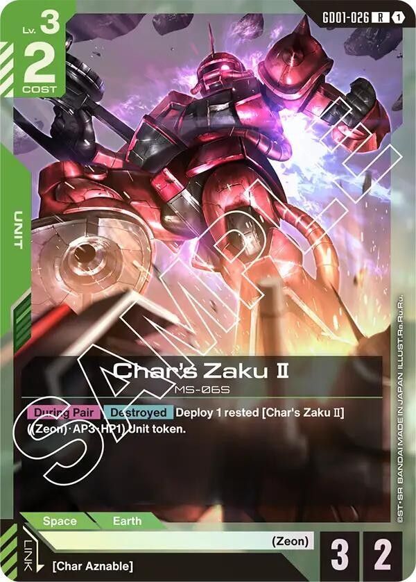 Gundam new type rising (gd01) [026] - Char's Zaku II (jap), Hobbies ...
