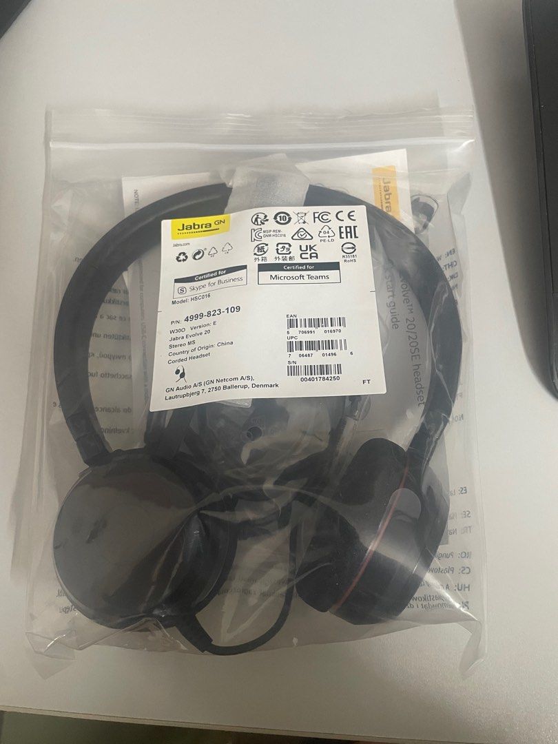 Jabra Evolve 20 Headset - Brand New63837277974403110