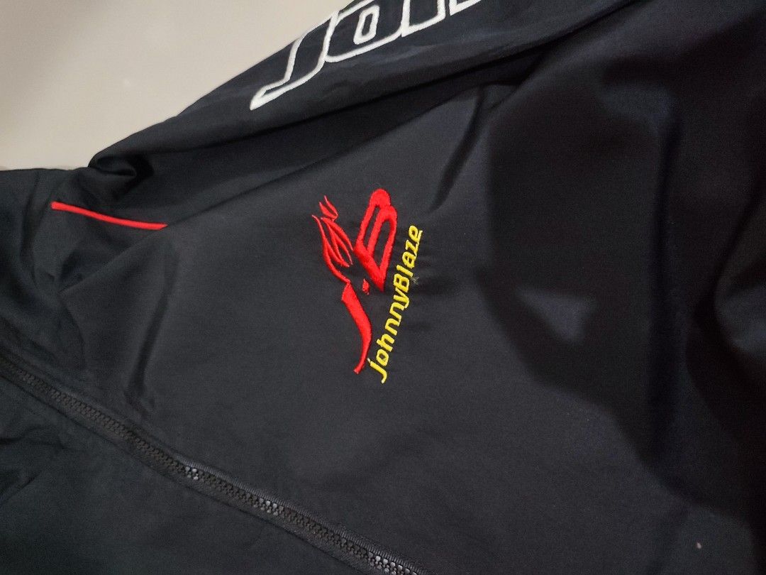 Johnny blaze flame jacket (Category: Coats, Jackets and Outerwear) located in Mankayan. Submitted by frugalarchive (Listing ID 1394164869, Image 3). Description: issues:none all designs are embroidered windbreaker jacket.