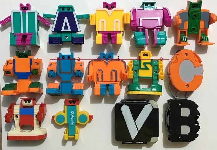 letterbots transformers letrabots Colgate mix robot Alphabet Puzzle ...