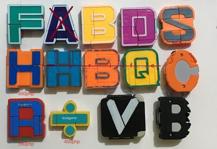 letterbots transformers letrabots Colgate mix robot Alphabet Puzzle ...
