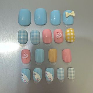 Miniso玉桂狗穿戴甲美甲片套裝 假指甲貼 手指甲貼 Cinnamoroll Sanrio 肉桂狗 大耳狗喜拿64213878034945110