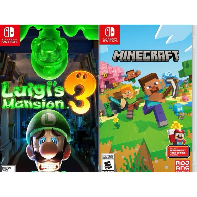 Muat Turun Permainan（2in1）Nintendo Switch Digital Minecraft+ Luigi’s ...