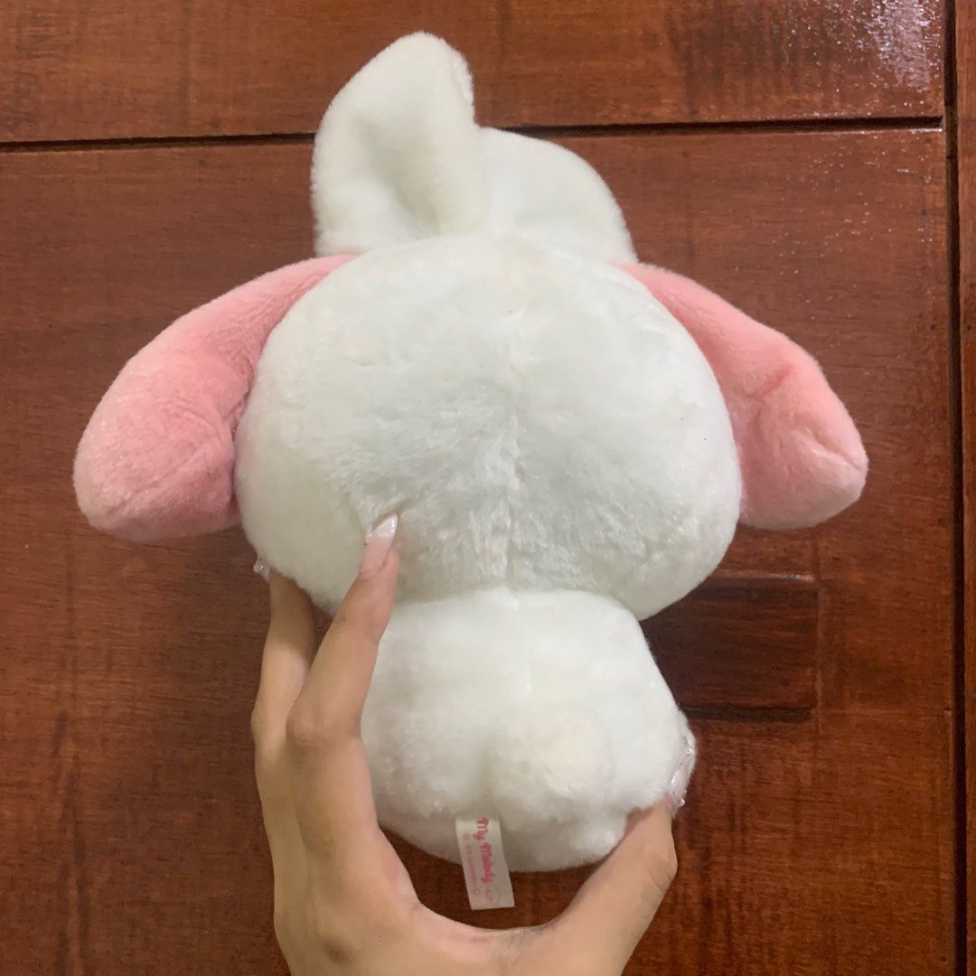 My Melody bunny costume plush (Category: Plushies & Soft Toys) located in Angeles City. Submitted by plush.moe (Listing ID 1394136206, Image 2). Description: Sanrio My Melody in white bunny costume plushie 𓄳 mop: gcash 𓄳 mod: j&t.