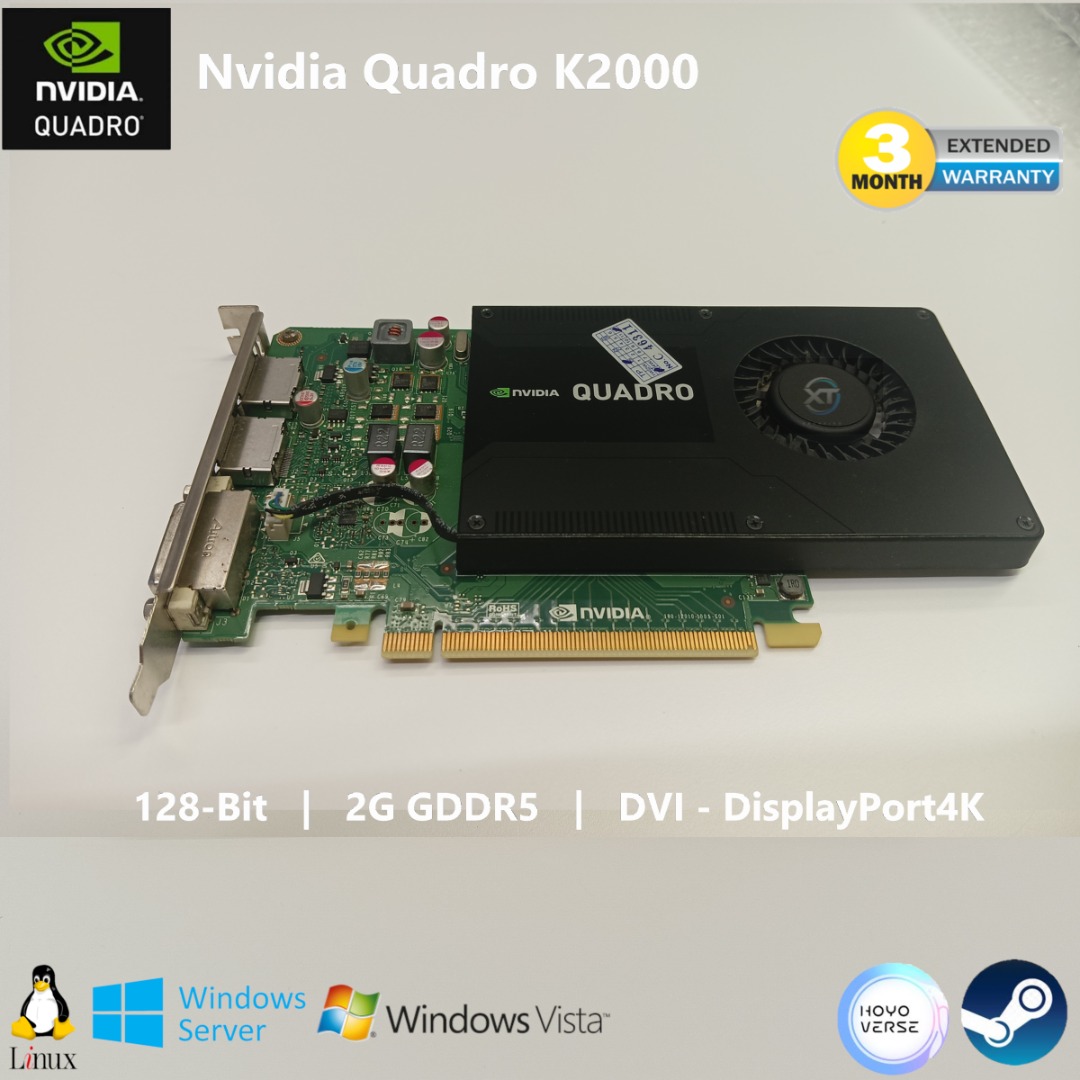 Nvidia Quadro K2000 Graphics Card, Computers & Tech, Parts ...
