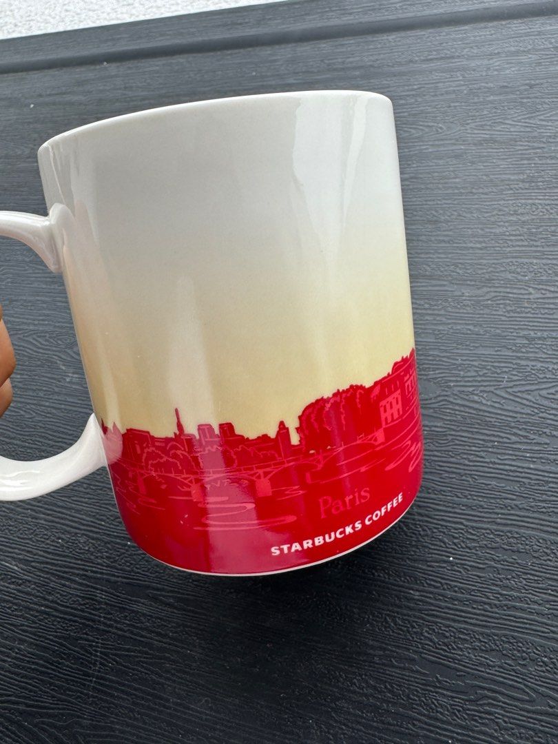 Paris Icon Starbucks Mug (Category: Dinnerware & Cutlery) located in Cebu City. Submitted by newfoundgems (Listing ID 1394036796, Image 2). Description: Unused, displayed only. With SKU. Will ship in box (not orig). Has flaw marks (circled in pic). DM for more pics/details. 📍Cebu City, can ship nationwide 📦 Buyer shoulders shipping/delivery fees via Grab, Lalamove, J&T MOP: Gcash, BPI or BDO.