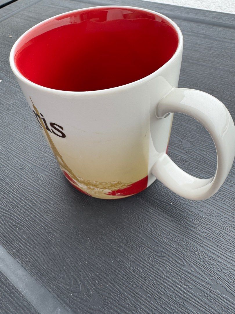 Paris Icon Starbucks Mug (Category: Dinnerware & Cutlery) located in Cebu City. Submitted by newfoundgems (Listing ID 1394036796, Image 3). Description: Unused, displayed only. With SKU. Will ship in box (not orig). Has flaw marks (circled in pic). DM for more pics/details. 📍Cebu City, can ship nationwide 📦 Buyer shoulders shipping/delivery fees via Grab, Lalamove, J&T MOP: Gcash, BPI or BDO.