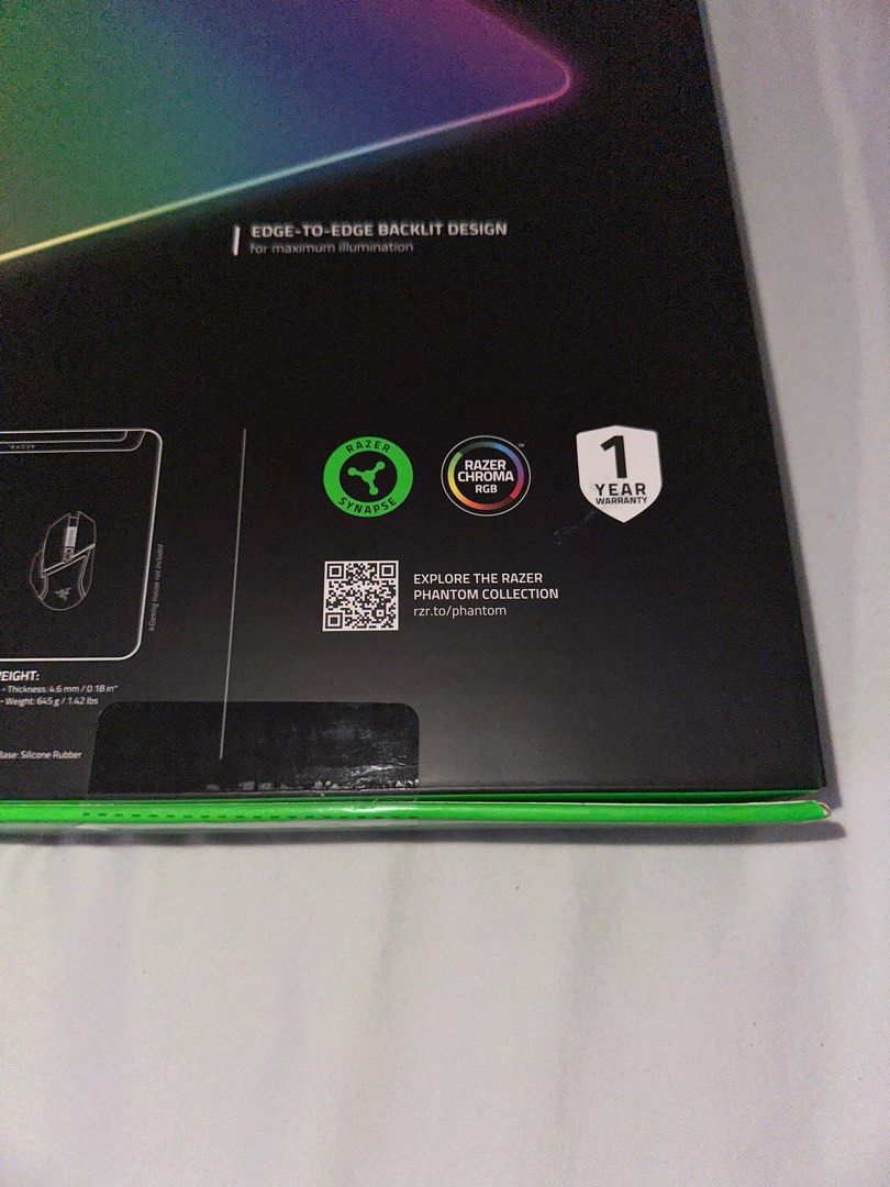 Razer Firefly V2 Pro - Multi-zone Chroma Gaming Mouse Mat (Category: Mouse & Mousepads) located in Quezon City. Submitted by ktnpnda (Listing ID 1394127656, Image 3). Description: 🌟Brand-new🌟 Never opened, still sealed! Variant: Phantom Green 🔋 RFS: Got this as a gift, I already have a mousepad. Originally priced at P6,995. Slightly negotiable. For Meet-ups: Mornings at Trinoma or Vertis North, Eton Centris, or Robinsons Magnolia..