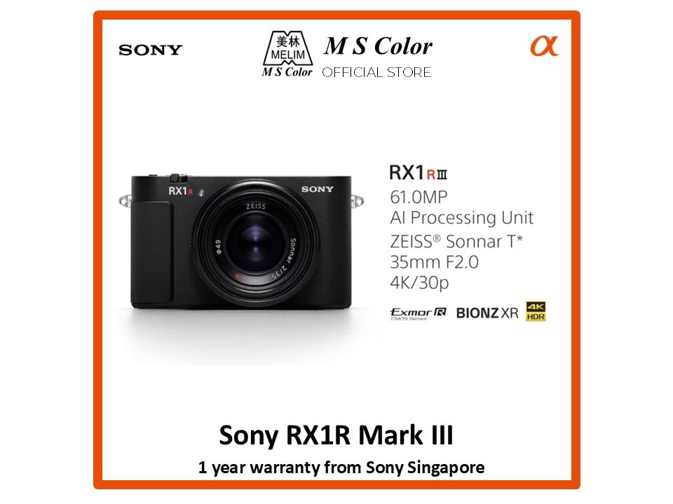 [READY STOCK | 1 YEAR WARRANTY] Sony RX1R III Full Frame Digital Camera ...