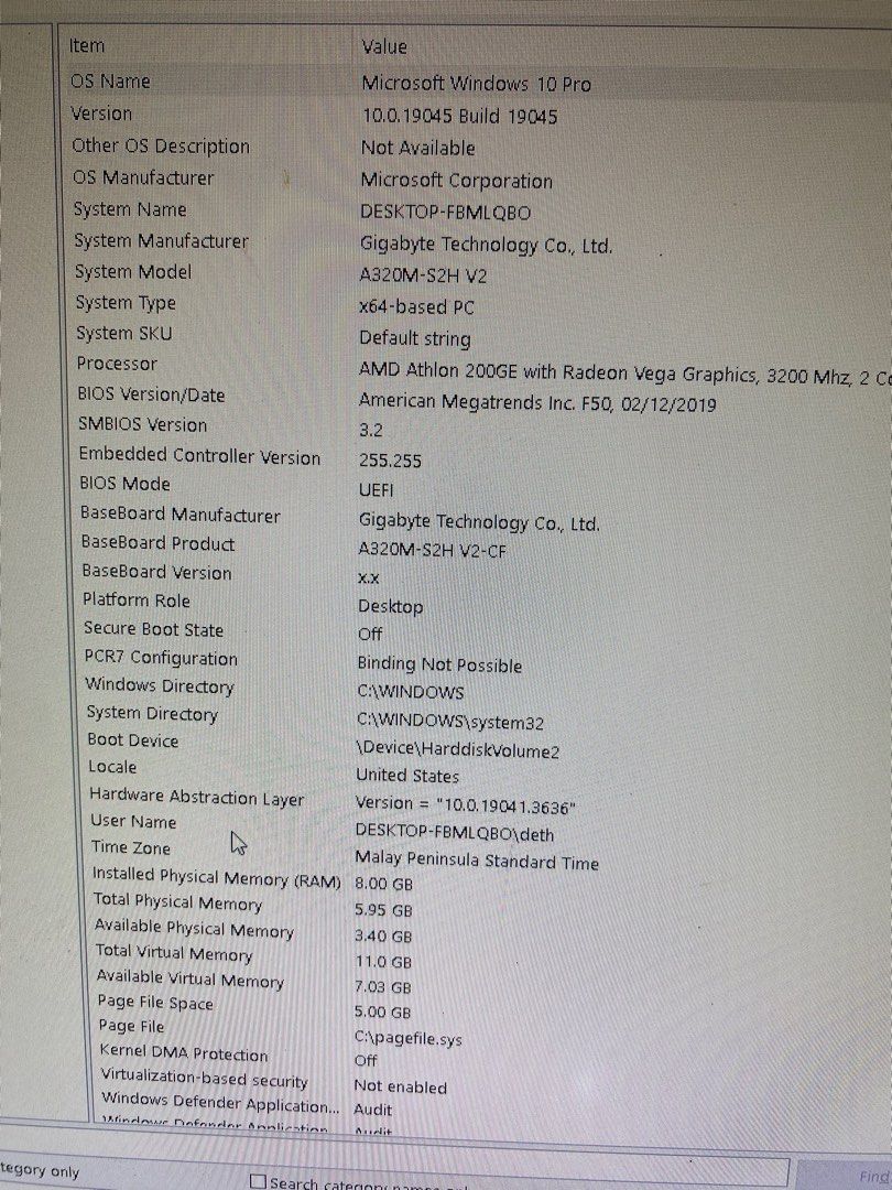 System Unit (Category: Desktops) located in Manila. Submitted by rvennp (Listing ID 1394085871, Image 3). Description: FS System Unit 4500 nalang, negotiable pa! ✨ Specs: • Processor: AMD Athlon 200GE (2 cores, 4 threads, 3.2 GHz) with built-in Radeon Vega 3 Graphics • Memory (RAM): 8GB DDR4 – smooth multitasking • Storage: (You can add if it has SSD/HDD installed; mention capacity here) • Graphics: Integrated AMD Radeon Vega 3 (great for school,