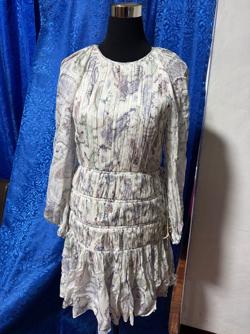 Thurley Delta Mini Dress (Category: Dresses) located in Bacoor. Submitted by vikkavi (Listing ID 1394168042, Image 1). Description: Good as new with tags. Chiffon dress woth thick inner lining. Fits small to medium. Size UK 10 on tag. The silver balls just have few fadings due to storage but barely noticeable. Shipping via flash / j&t /lbc or lalamove..