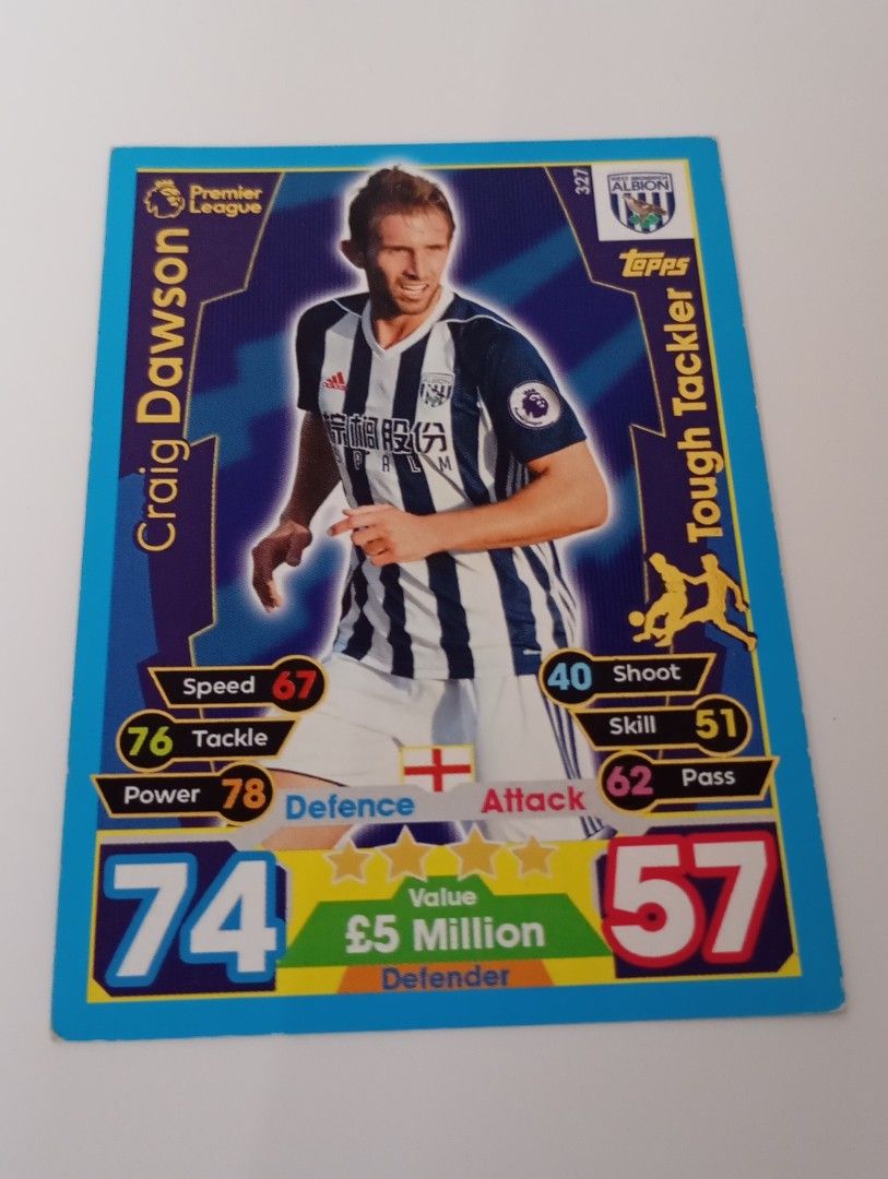 Topps Match Attax Craig Dawson Trading Card Hobbies Toys Toys