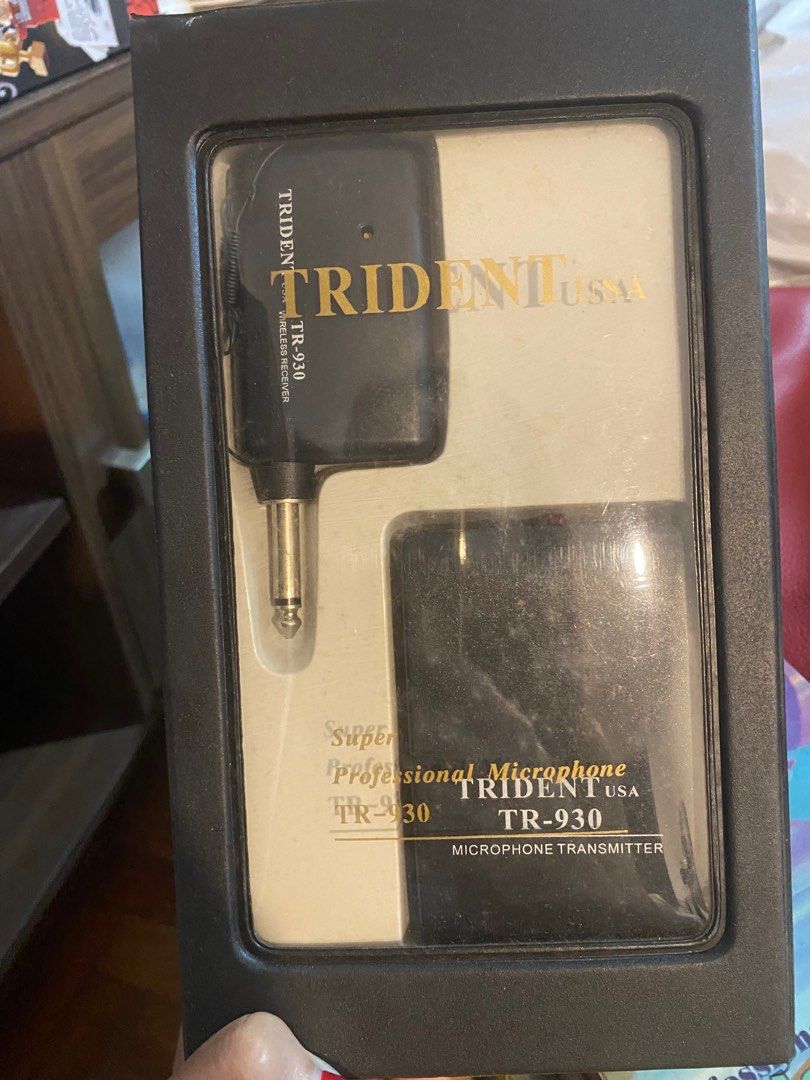 Trident Microphone (Category: Microphones) located in Quezon City. Submitted by kheiO1130 (Listing ID 1394099251, Image 2). Description: Lightly used.