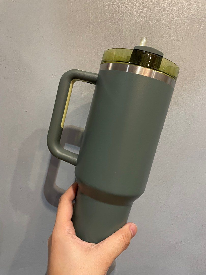 [100% Legit] Starbucks 40oz Stanley Ash Green (Starbucks Stanley) SB Tumbler (Category: Water Bottles & Tumblers) located in Makati City. Submitted by freebster (Listing ID 1394374321, Image 3). Description: .